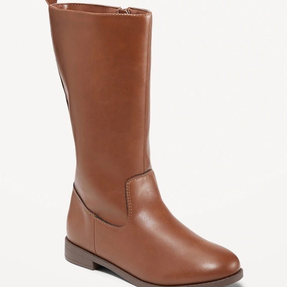 Old Navy Faux-Leather Tall Riding Boots Size 13 - Picture 8 of 8